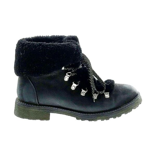J Crew Leather Shearling Nordic Boot Sz 10 - Picture 2 of 6